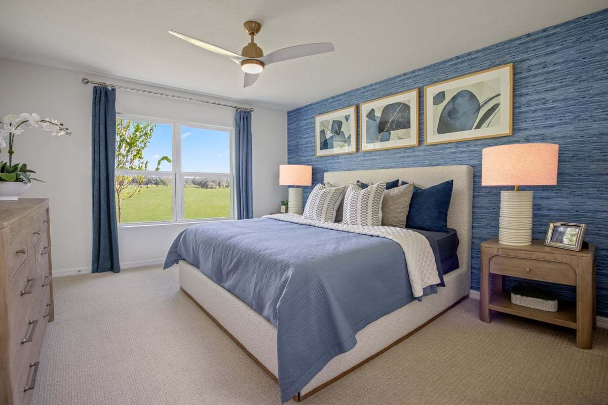 Plan 1584 Modeled - Primary bedroom