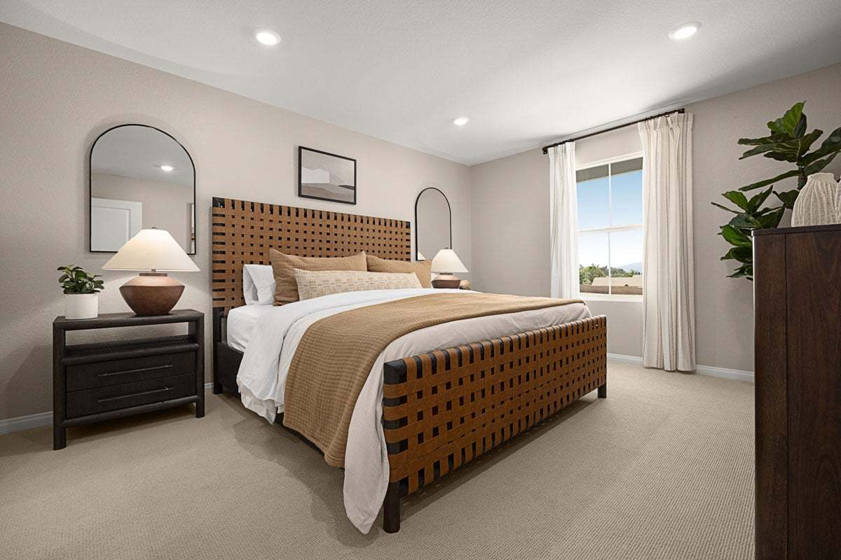 Plan 1579 Modeled - Primary bedroom