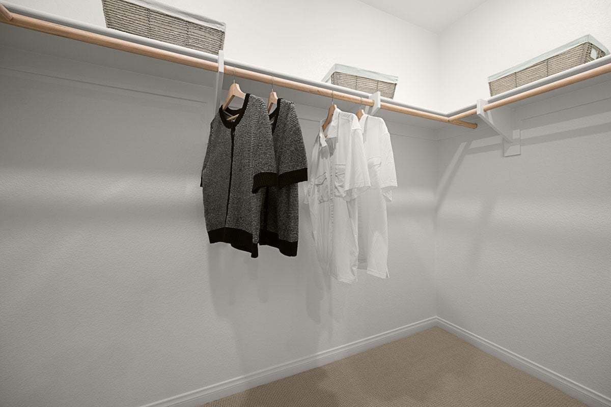 Plan 1579 Modeled - Primary walk-in closet