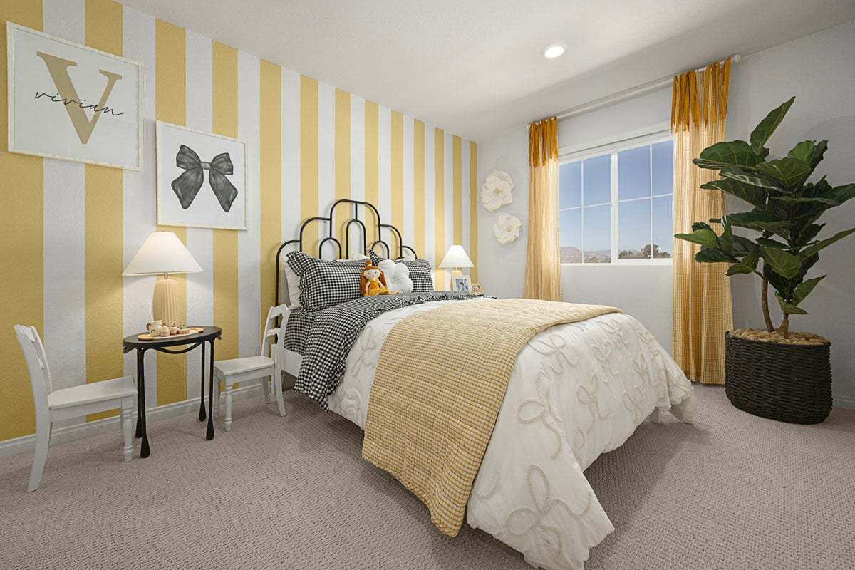 Plan 1595 Modeled - Bedroom 3
