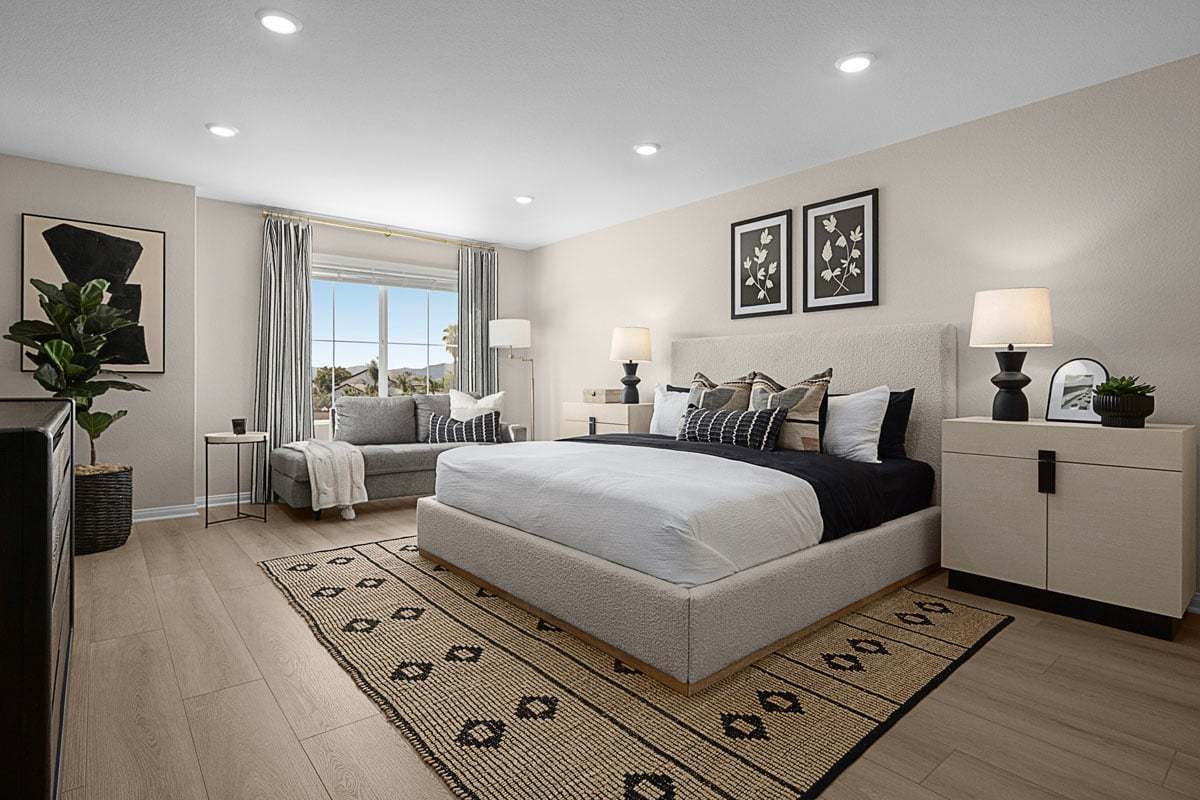 Plan 1595 Modeled - Primary bedroom