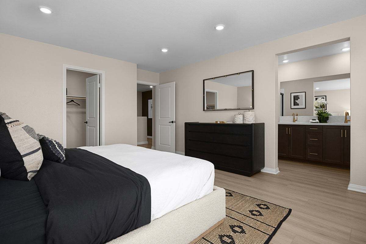 Plan 1595 Modeled - Primary bedroom
