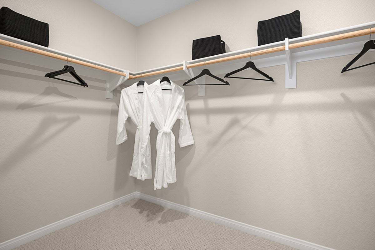 Plan 1595 Modeled - Primary walk-in closet