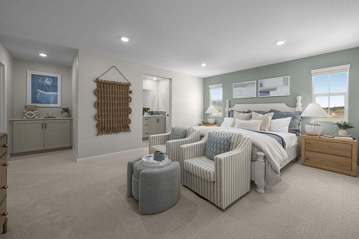 Plan 1866 Modeled - Primary bedroom