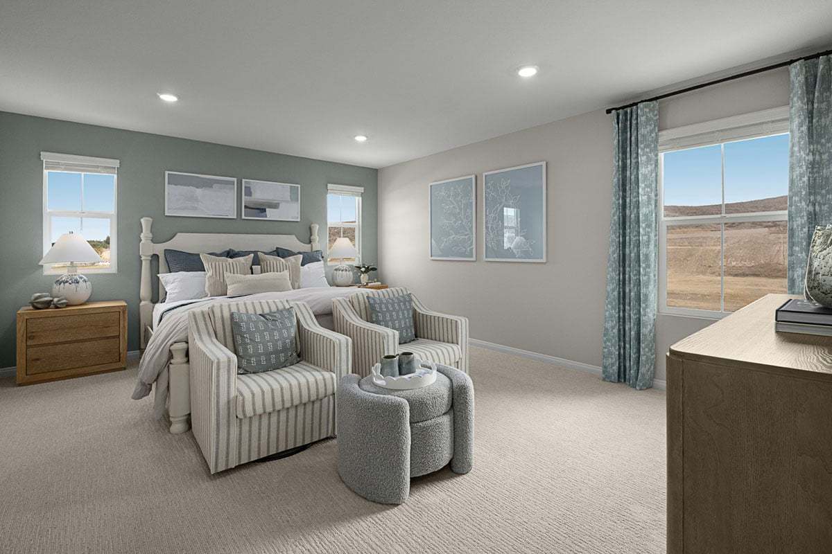 Plan 1866 Modeled - Primary bedroom
