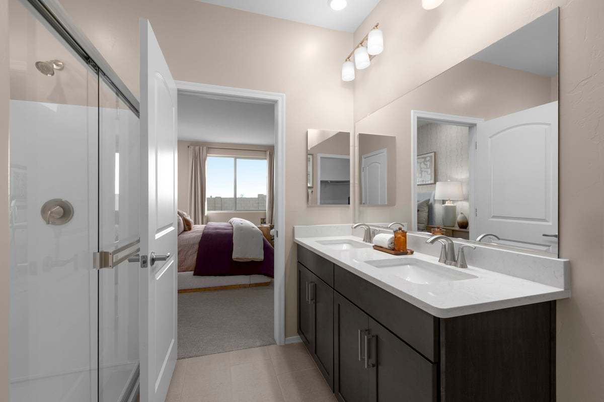 Plan 2013 Modeled - Dual-sink vanity at primary bath