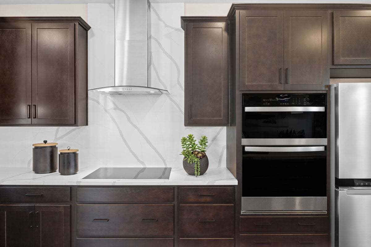 Plan 2236 Modeled - Curved glass wall-mounted hood