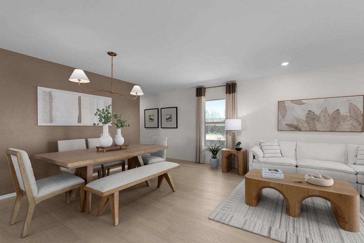 Plan 1465 Modeled - Upgraded dining light