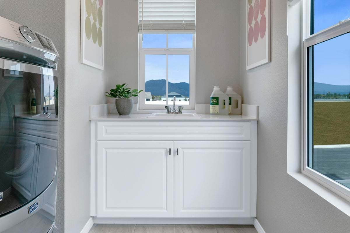 Plan 2139 Modeled - Optional laundry sink with lower cabinet