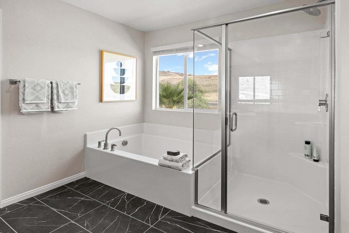 Plan 2389 Modeled - Optional separate tub and walk-in shower at primary bathroom
