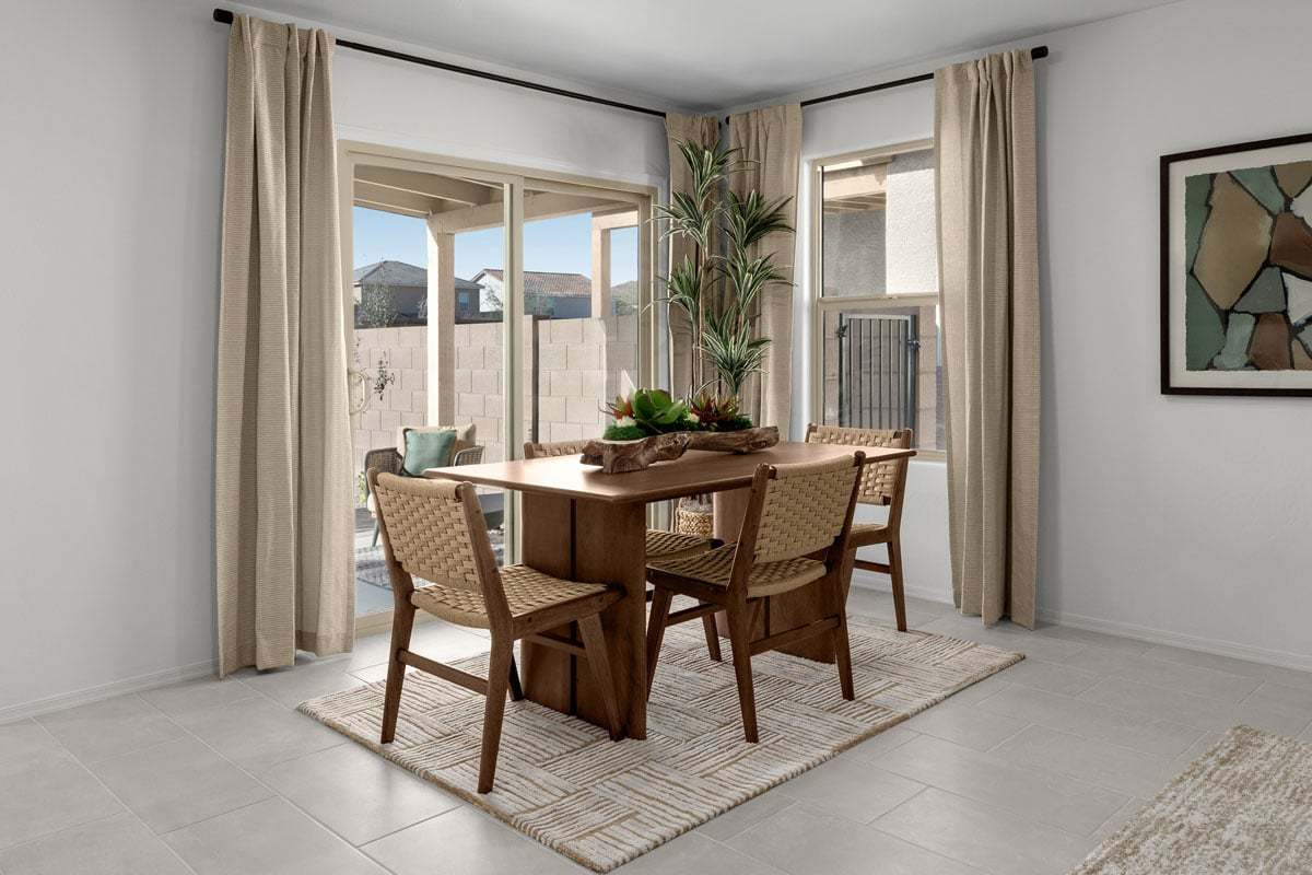 Plan 1383 Modeled - Dining area