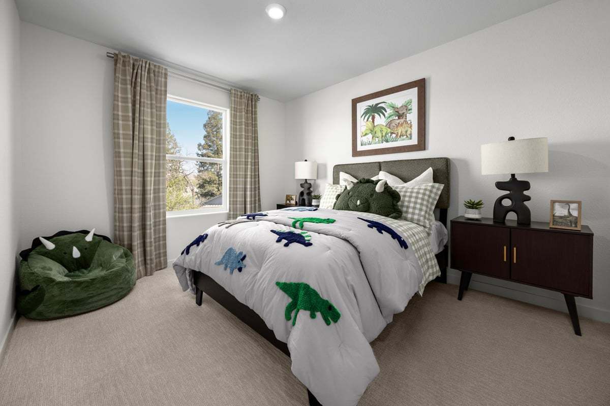 Plan 1565 Modeled - Spacious secondary bedrooms