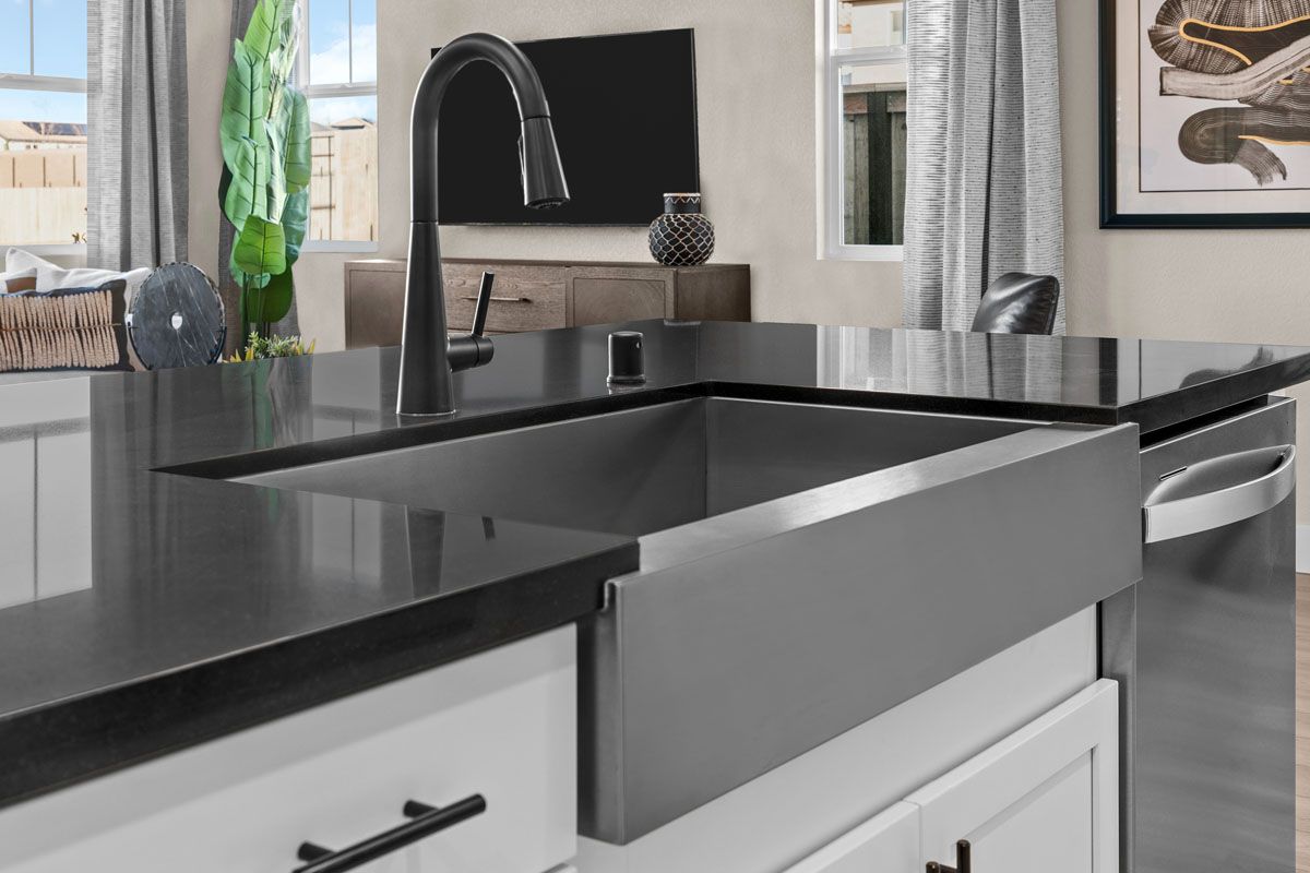 Plan 1803 Modeled - Stainless steel undermount single-basin sink