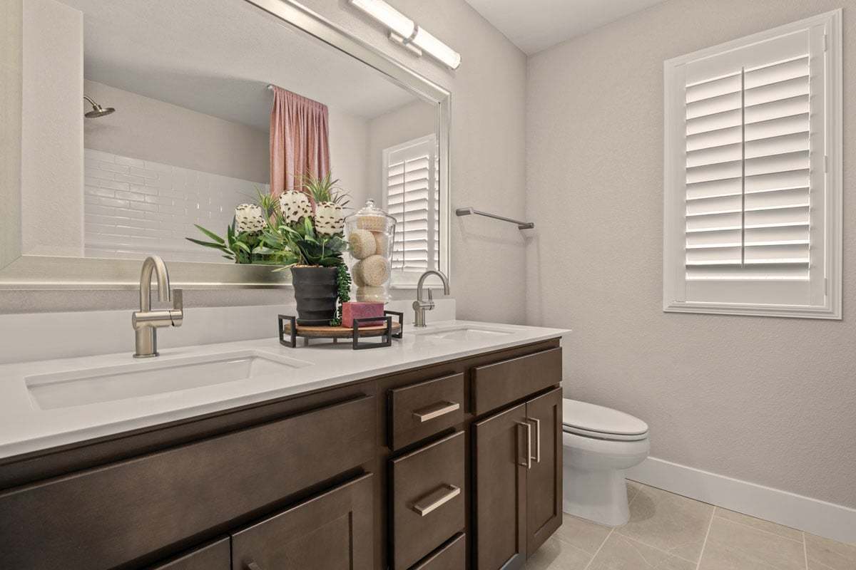 Plan 2693 Modeled - Dual-sink vanity at bath 2