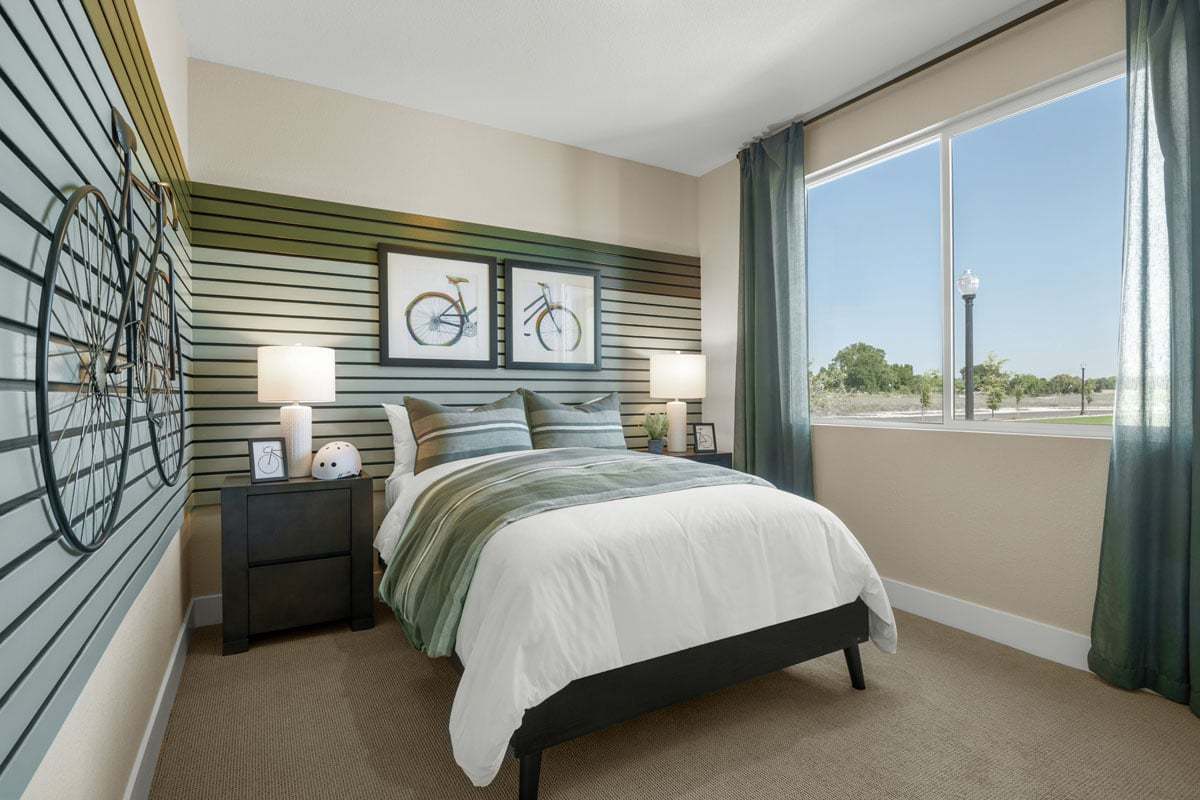 Plan 1685 Modeled - Spacious secondary bedrooms