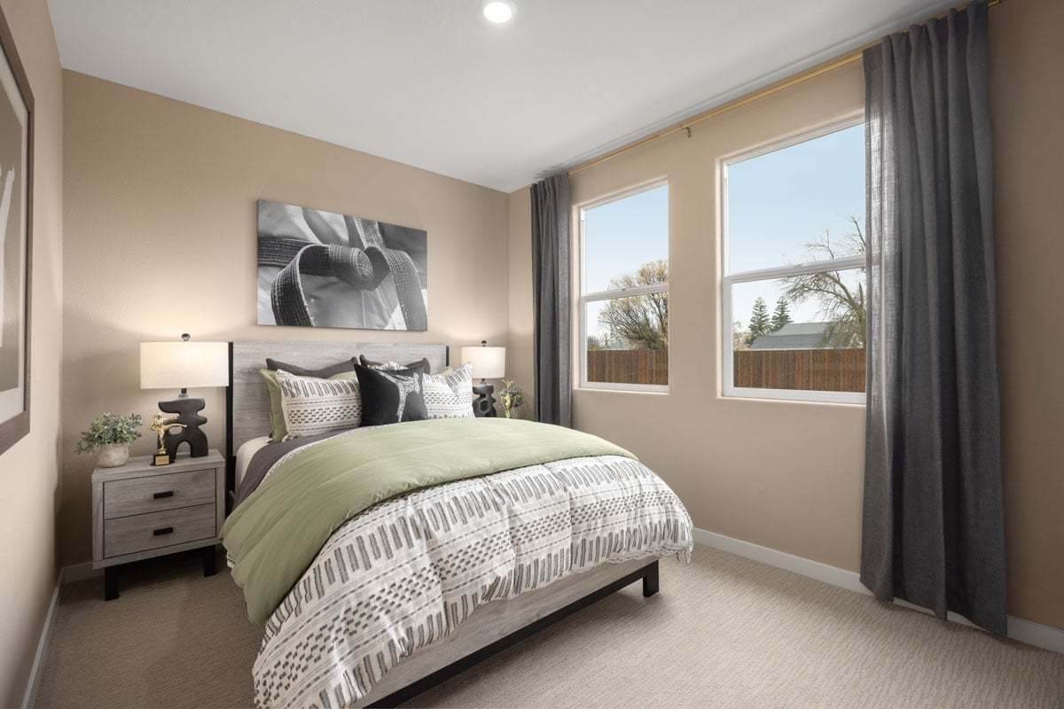Plan 1672 Modeled - Spacious secondary bedrooms