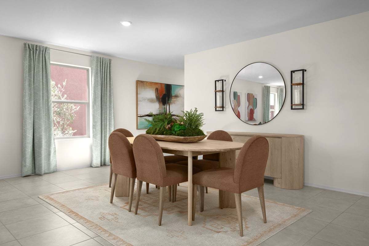 Plan 1465 Modeled - Dining area