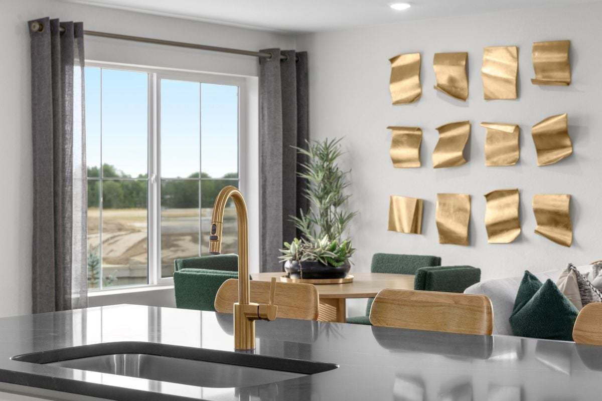 Plan 1382 Modeled - Kitchen island with sink