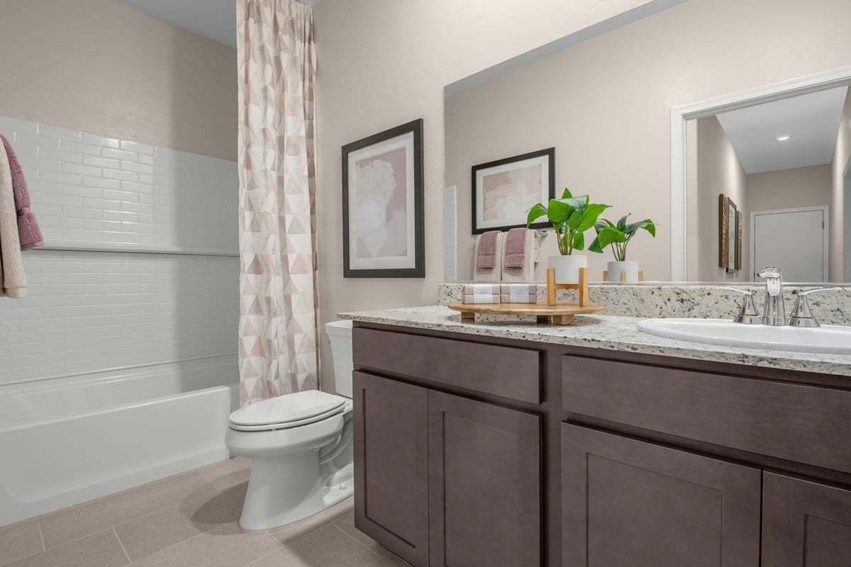Plan 1760 Modeled - Optional extended vanity at bath 2