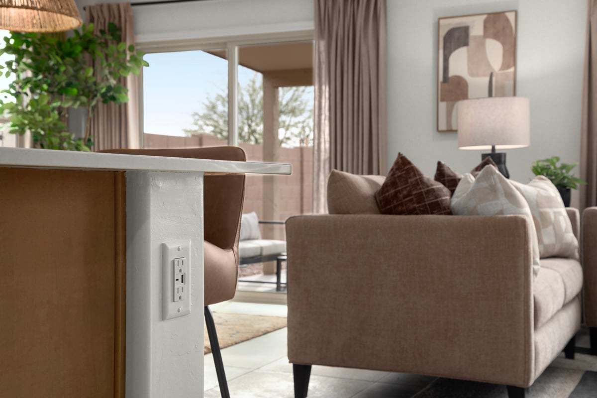 Plan 1708 Modeled - USB-C outlet at kitchen island