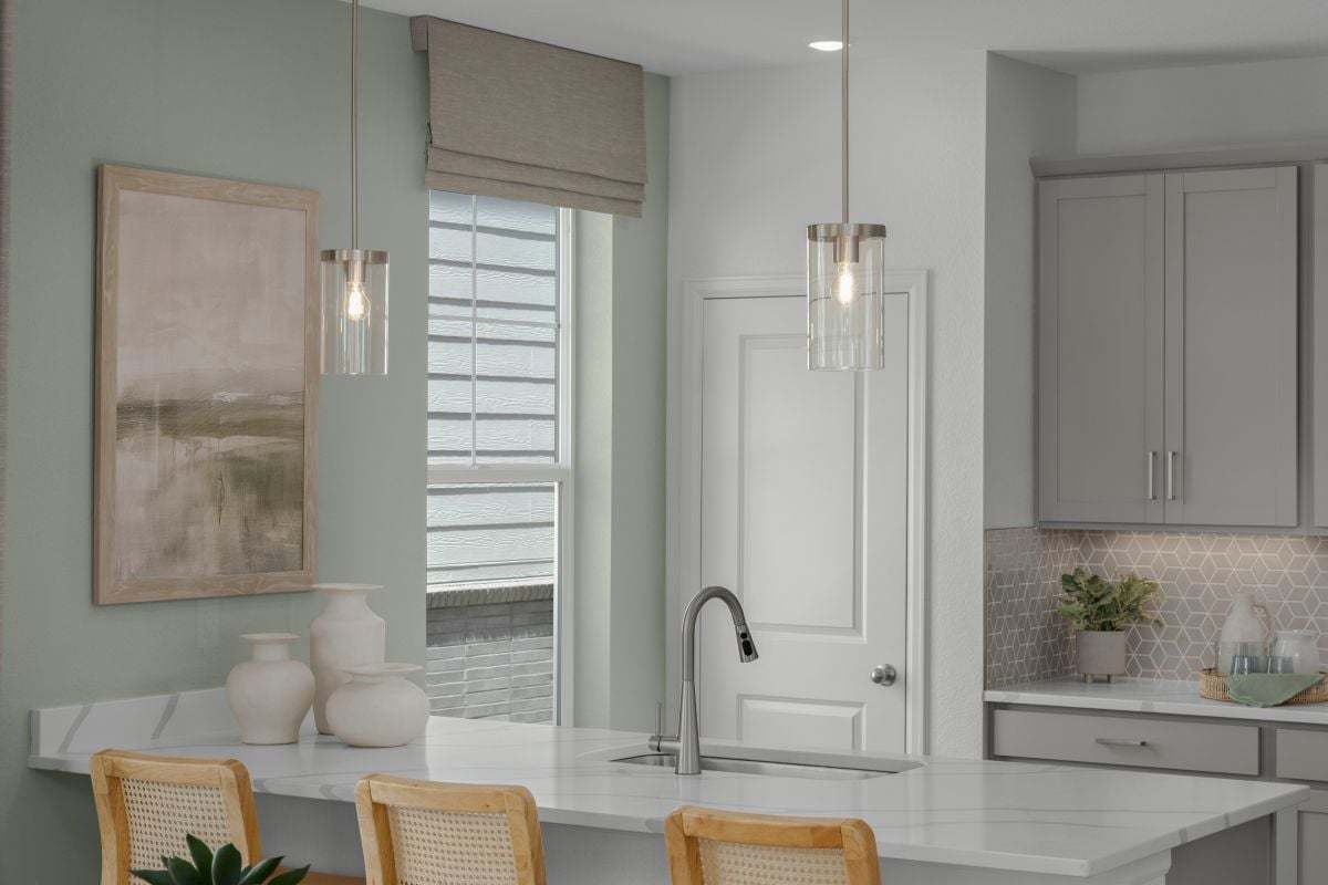 Plan 1762 Modeled - Kitchen pendant lighting