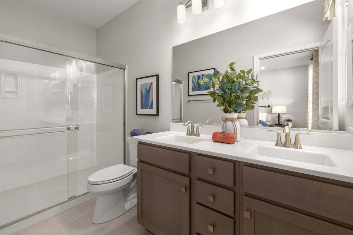 Plan 1465 Modeled - Optional vanity drawer bank at primary bath