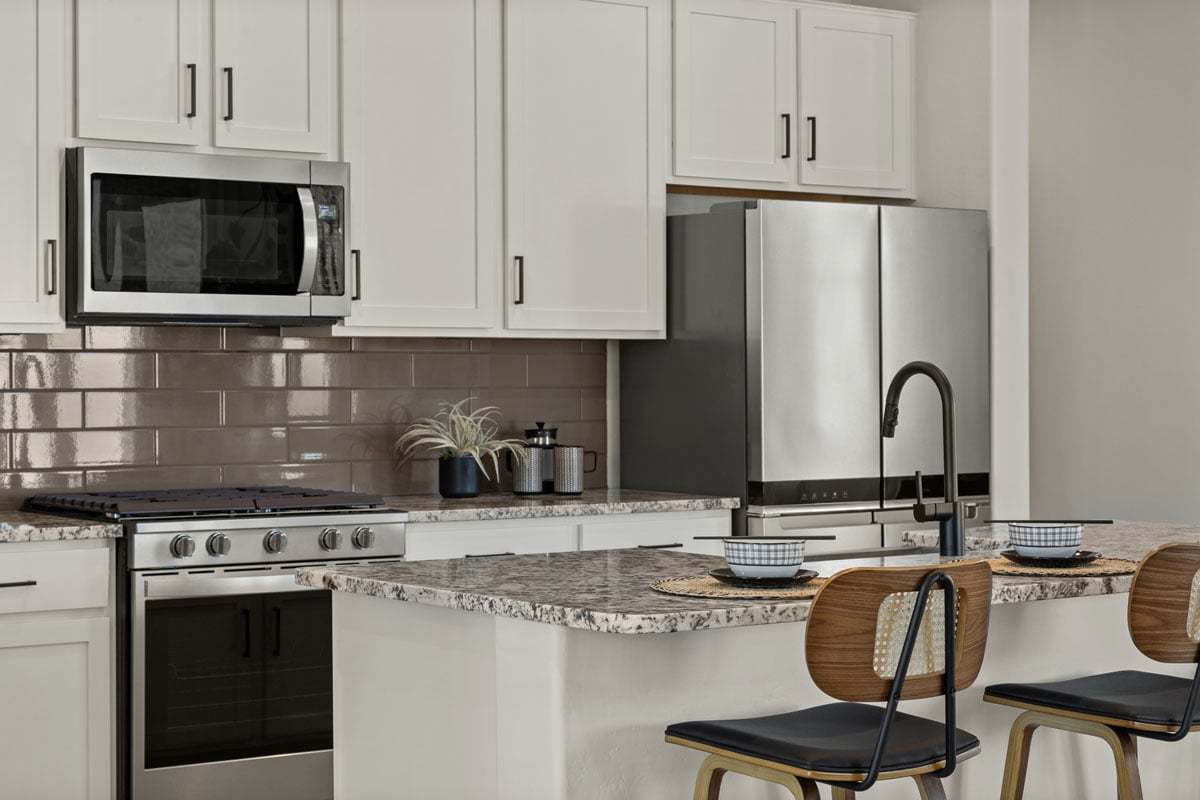 Plan 1745 Modeled - Optional Shaker-style maple cabinets