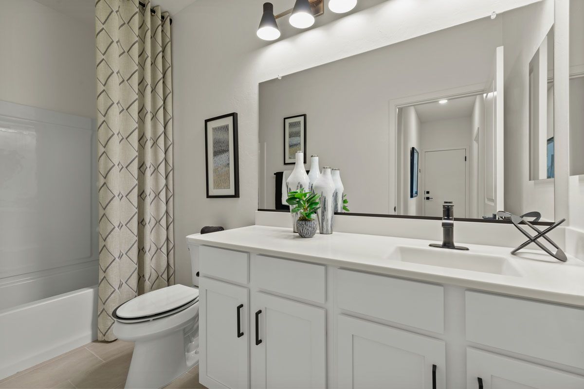 Plan 1745 Modeled - Optional extended vanity at bath 2