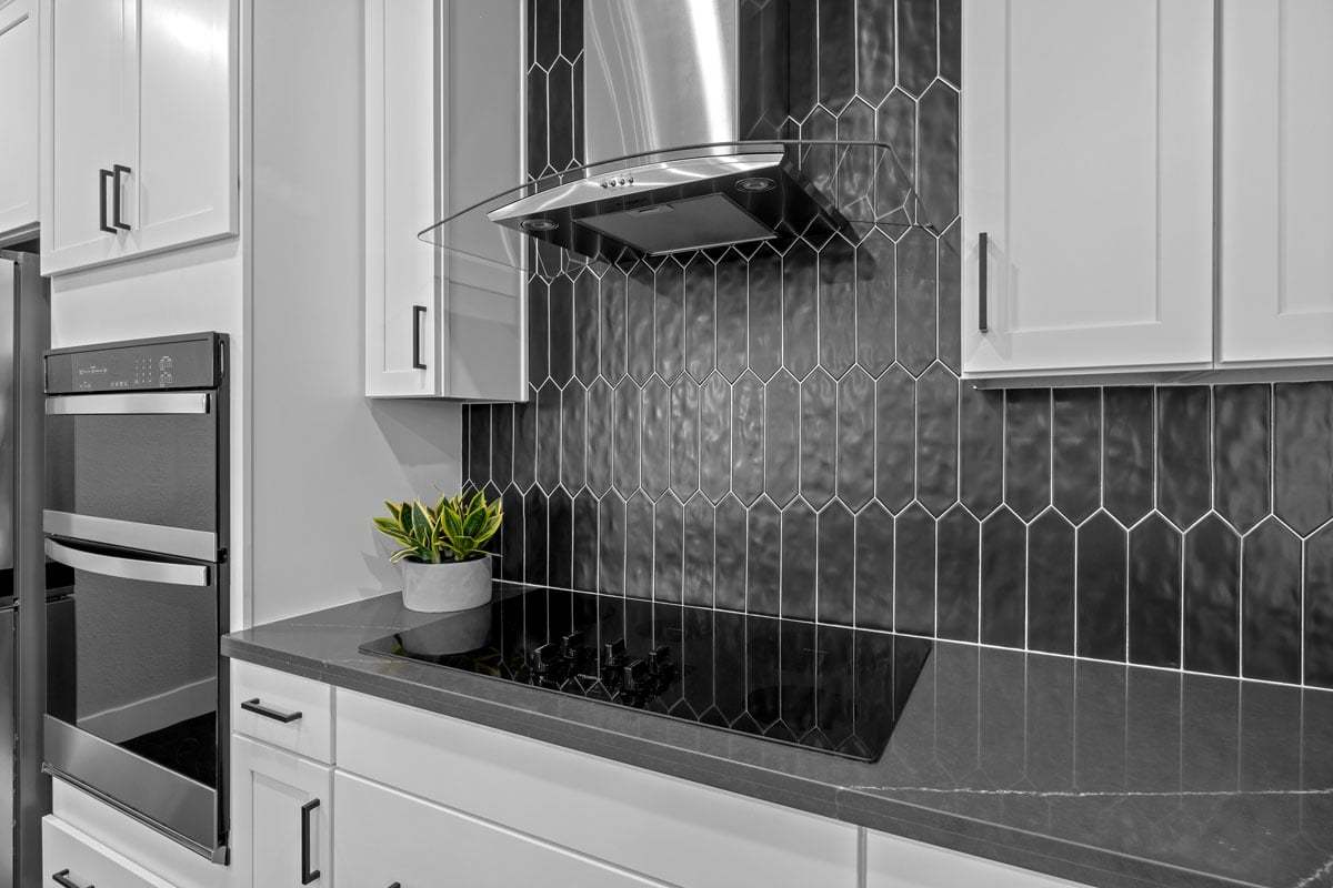Plan 2802 Modeled - Decorative tile backsplash