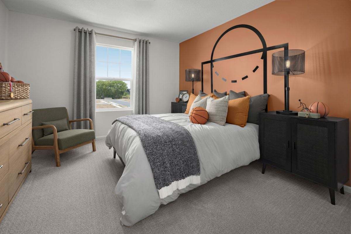 Plan 1964 Modeled - Spacious secondary bedrooms