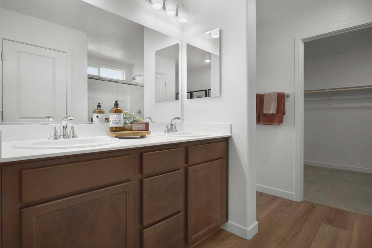 Plan 1688 Modeled - Solid-surface countertops at primary bath