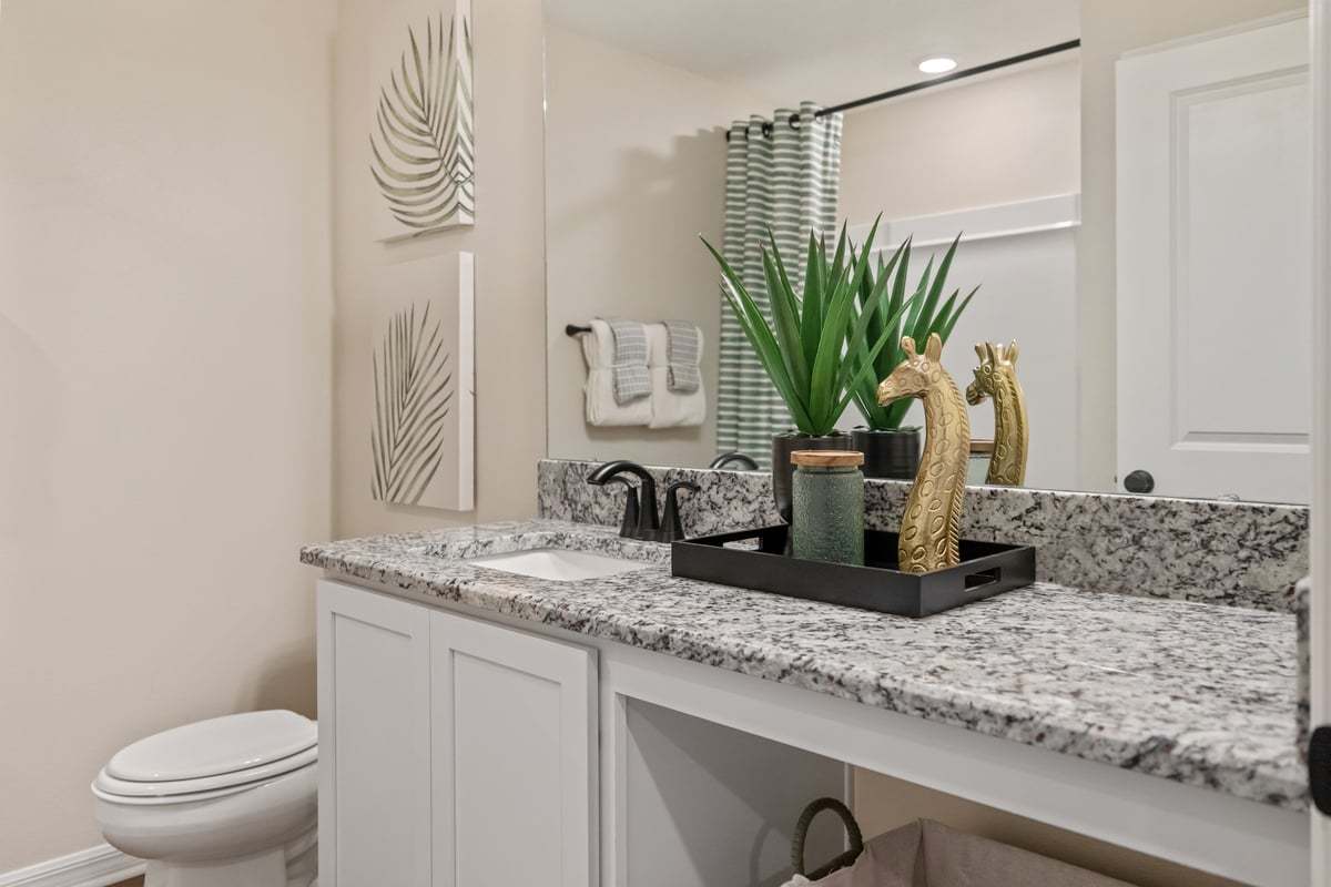 Plan 1989 Modeled - Granite countertops at bath 2