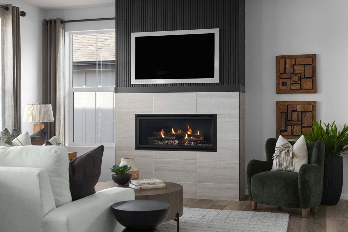 Plan 2651 Modeled - Fireplace at great room