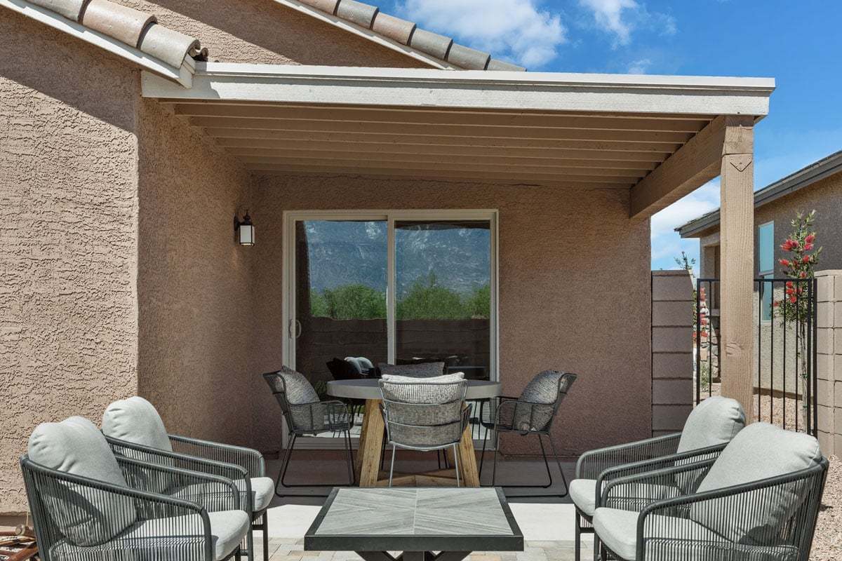 Plan 1465 Modeled - Covered back patio