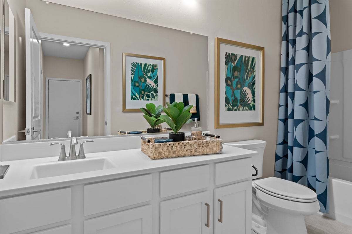 Plan 1745 Modeled - Optional extended vanity at bath 2