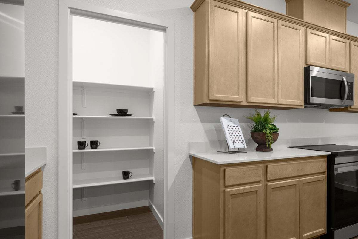Plan 2035 Modeled - Spacious kitchen pantry