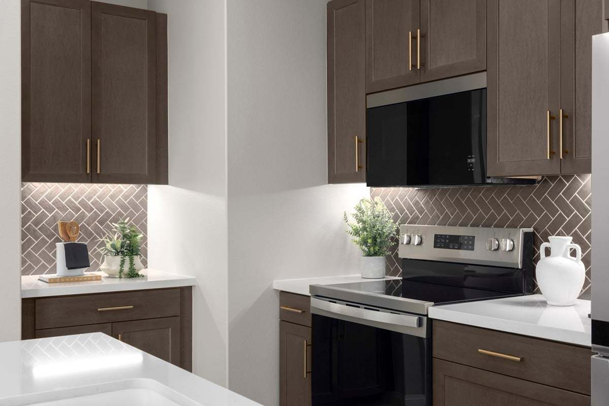 Plan 1444 Modeled - Optional Shaker-style maple cabinets