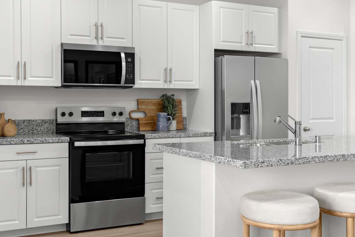 Plan 1503 Modeled - Stainless steel kitchen appliances