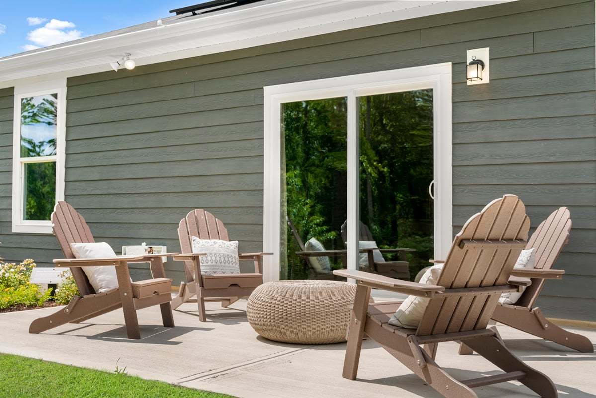 Plan 2074 - Rear patio