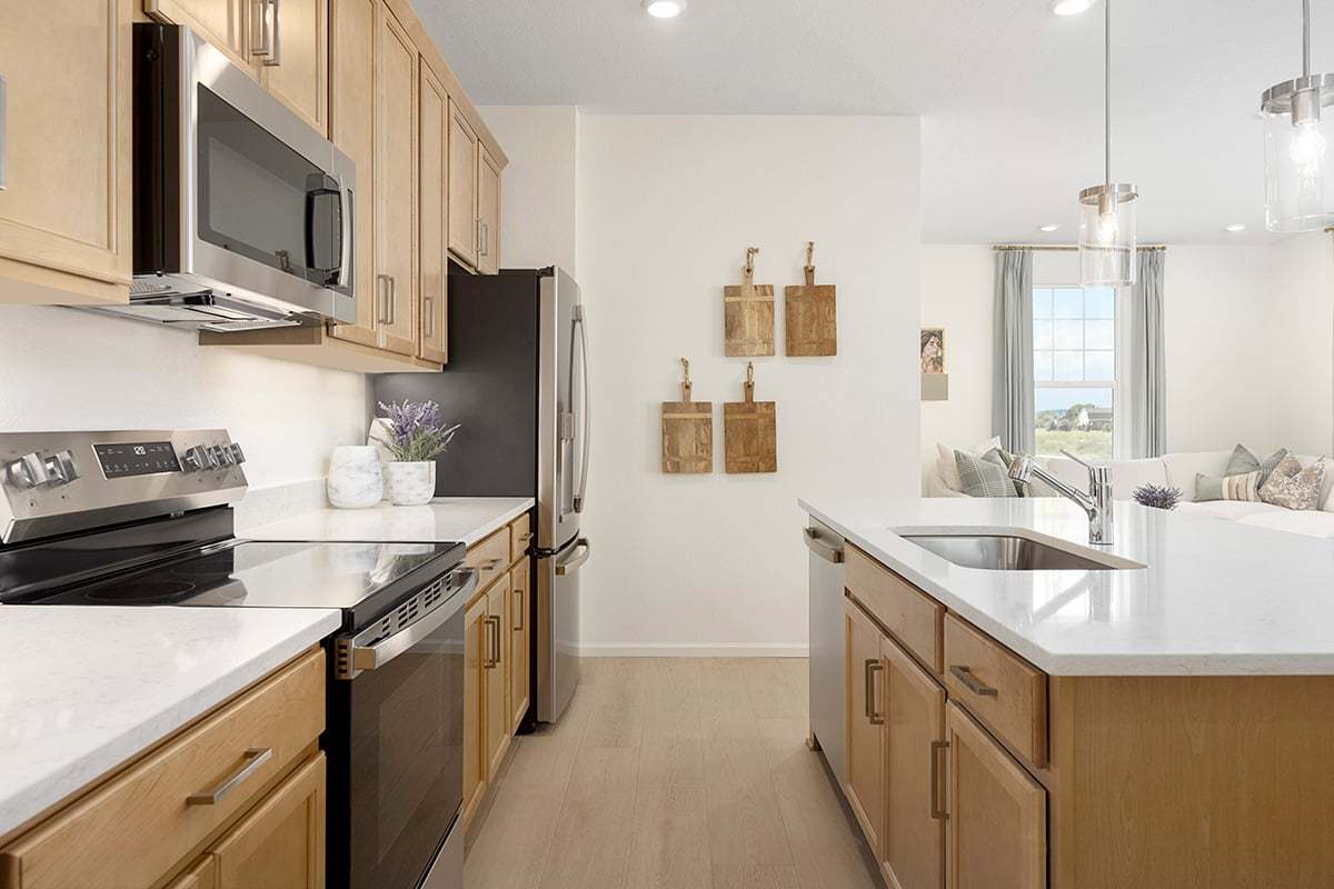 Plan 1672 Modeled - Maple framed cabinets