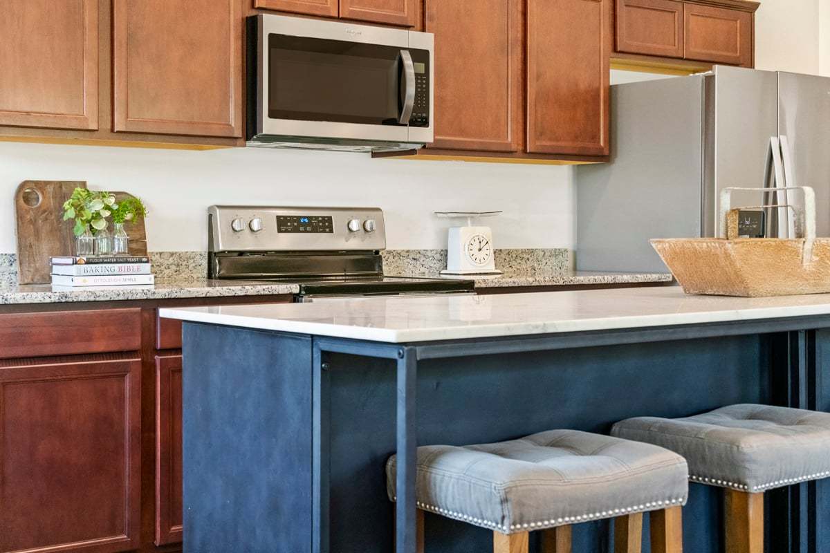 Plan 1582 Modeled - Kitchen island