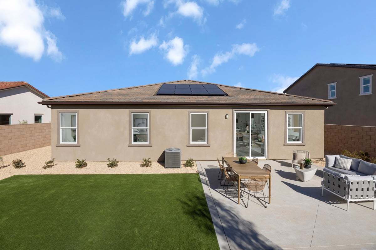 Plan 2083 Modeled - Spacious backyard ideal for entertaining