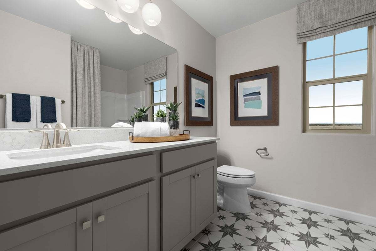 Plan 2212 Modeled - Optional extended vanity at bath 2