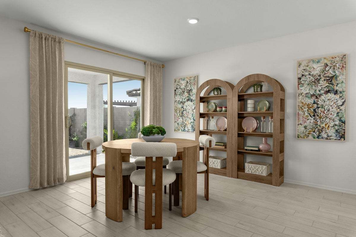 Plan 1513 Modeled - Dining area off great room