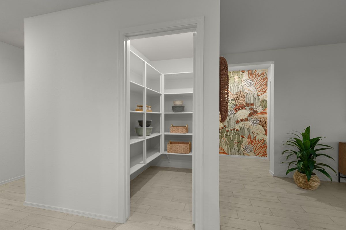 Plan 1513 Modeled - Walk-in kitchen pantry