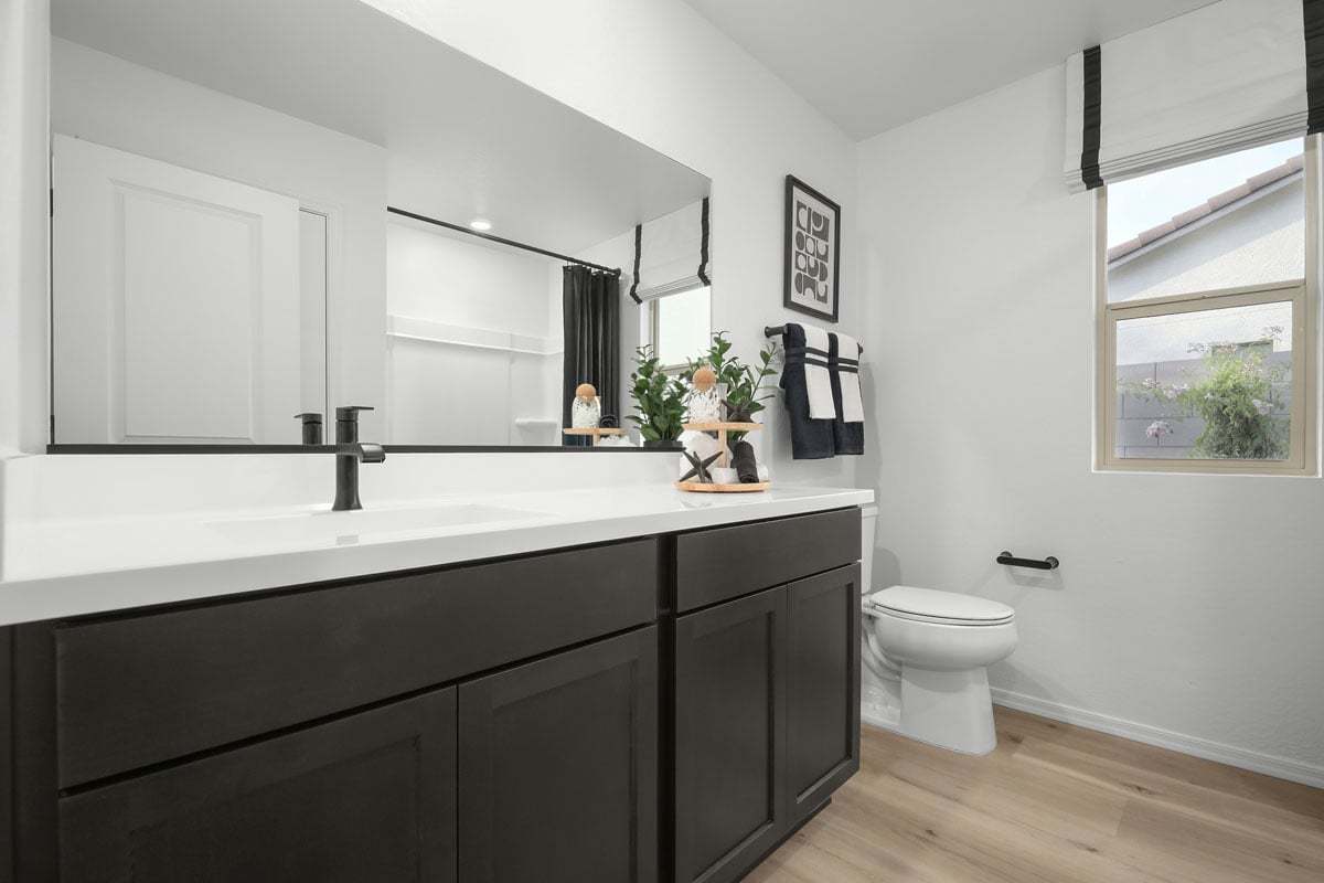 Plan 2014 Modeled - Dual-sink vanity at primary bath