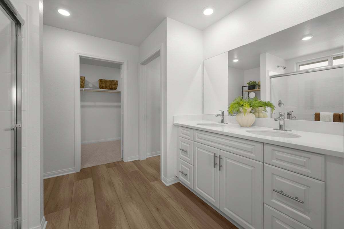 Plan 1742 Modeled - White thermofoil cabinets