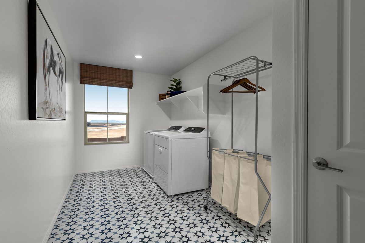 Plan 2373 Modeled - Spacious laundry room