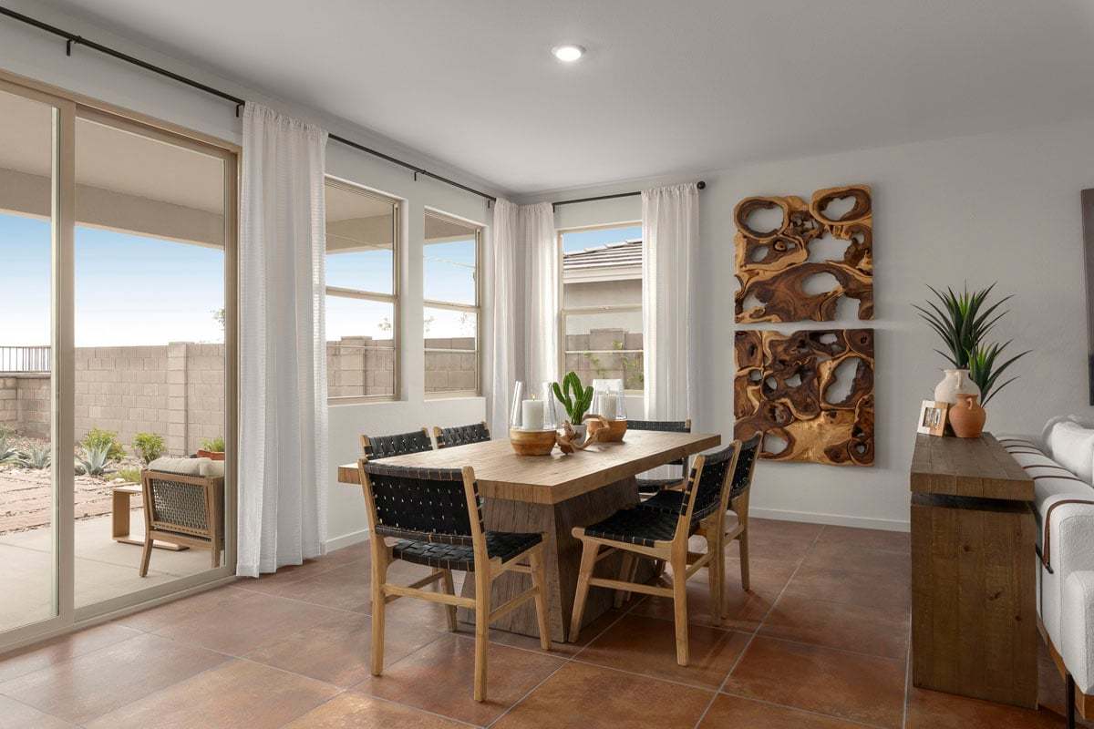 Plan 2128 Modeled - Dining area off great room