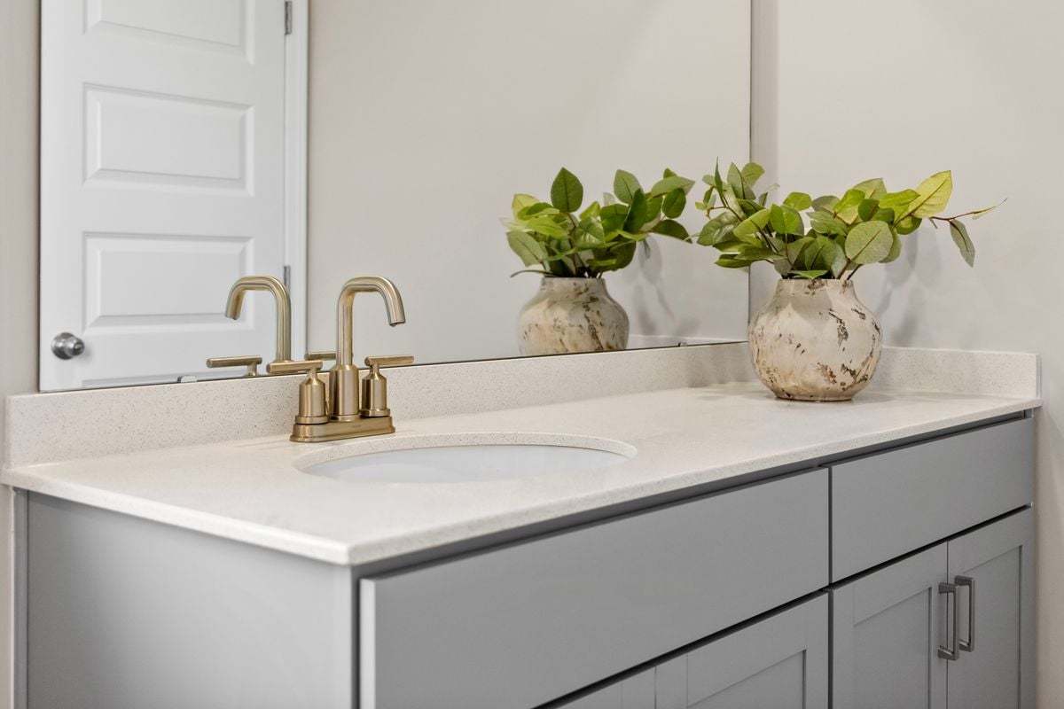Plan 1601 Modeled - Extended vanity at bath 2